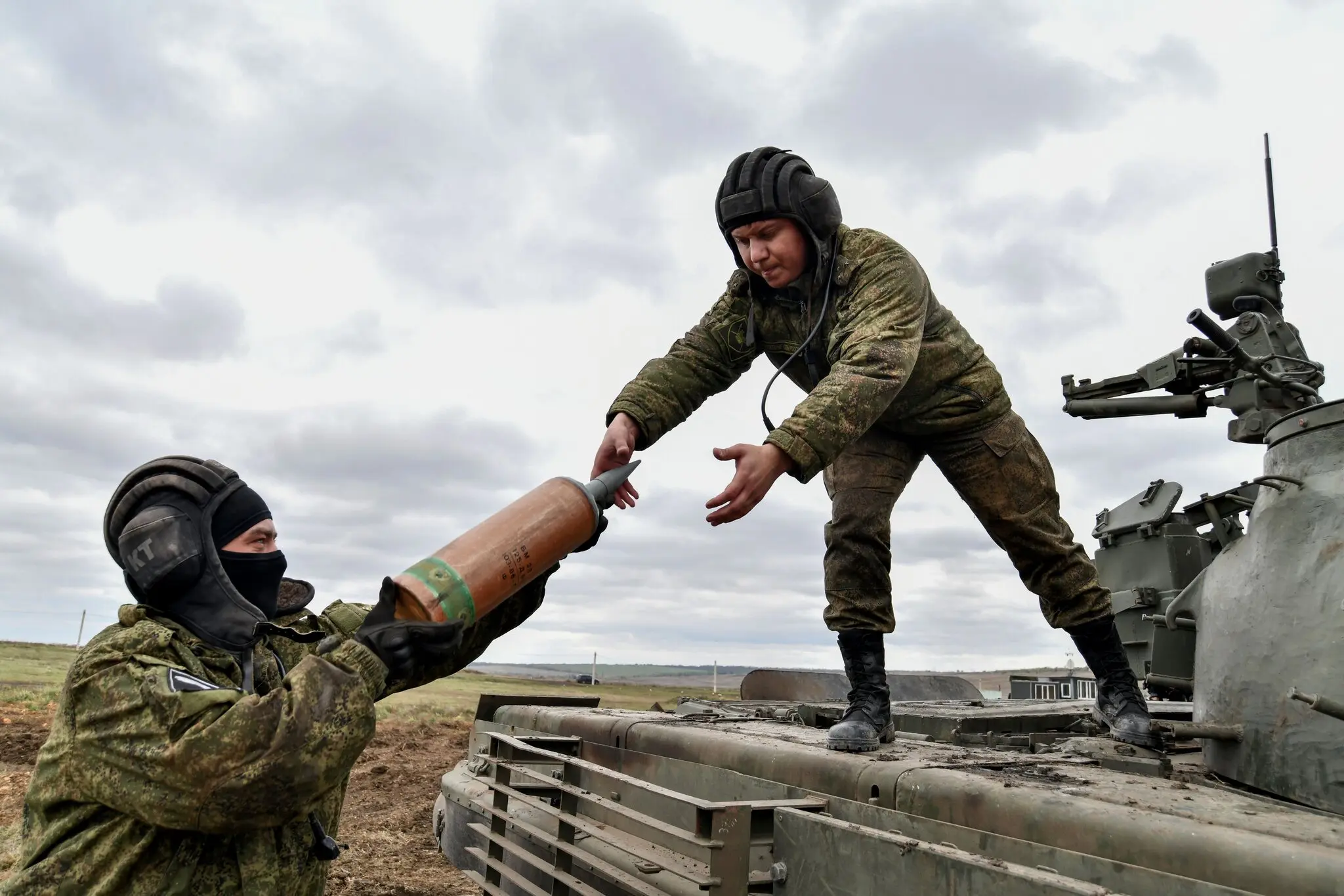 Російські призовники навчаються в жовтні поблизу Ростова-на-Дону, Росія